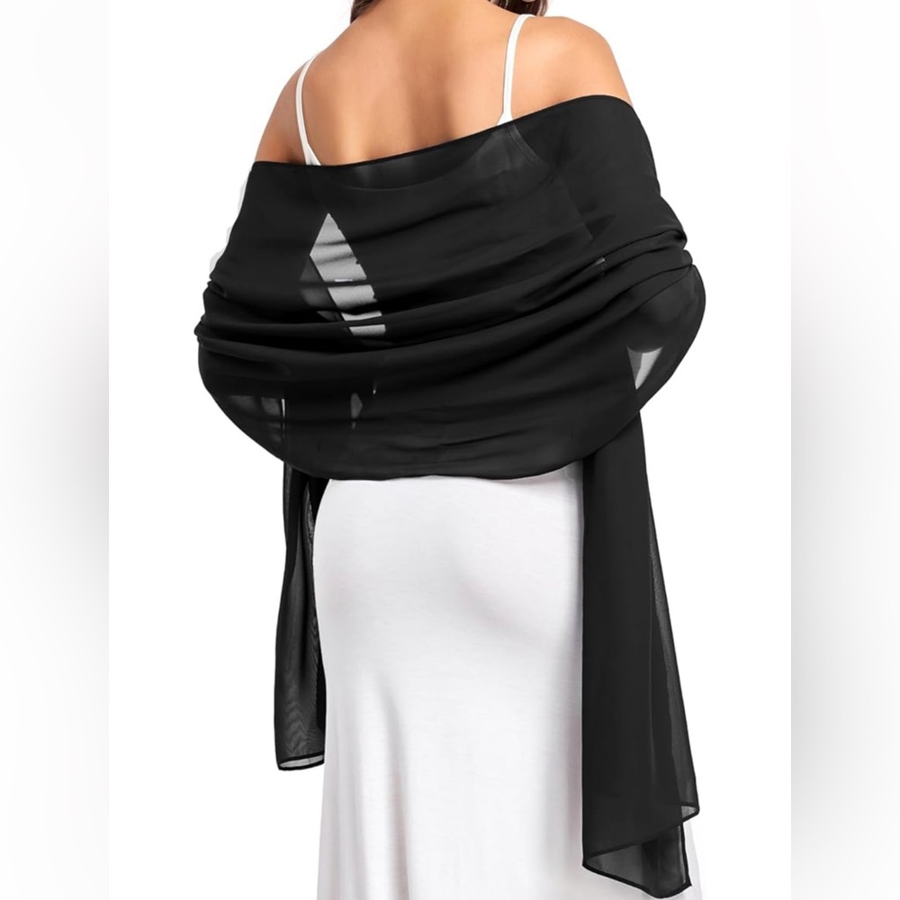NWT Soft Chiffon Scarfs Shawls and Wraps for Evening Dresses Wedding Shawl Wrap
